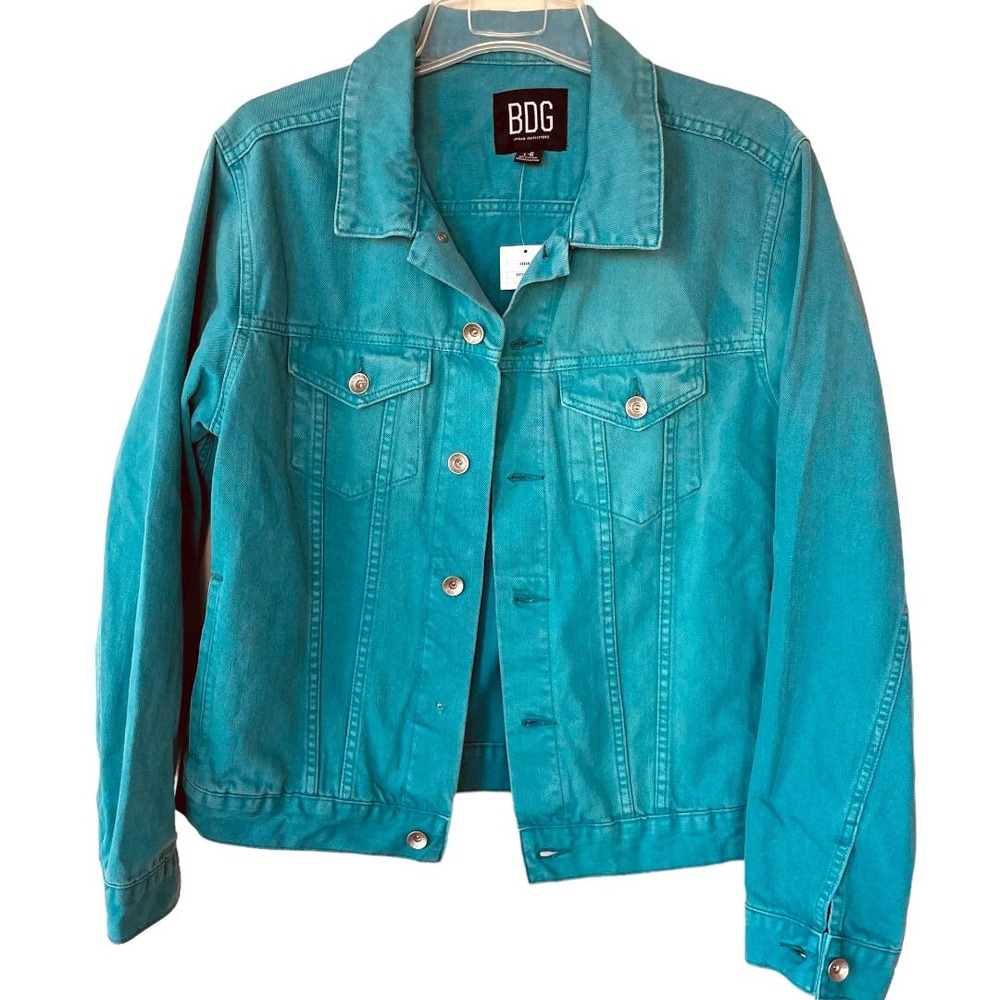 BDG Turquoise Denim ladies jacket size L
